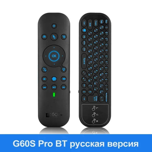 2.4G BT5.0 Dual Mode Air Mouse IR Learning New G60S Pro BT Wireless