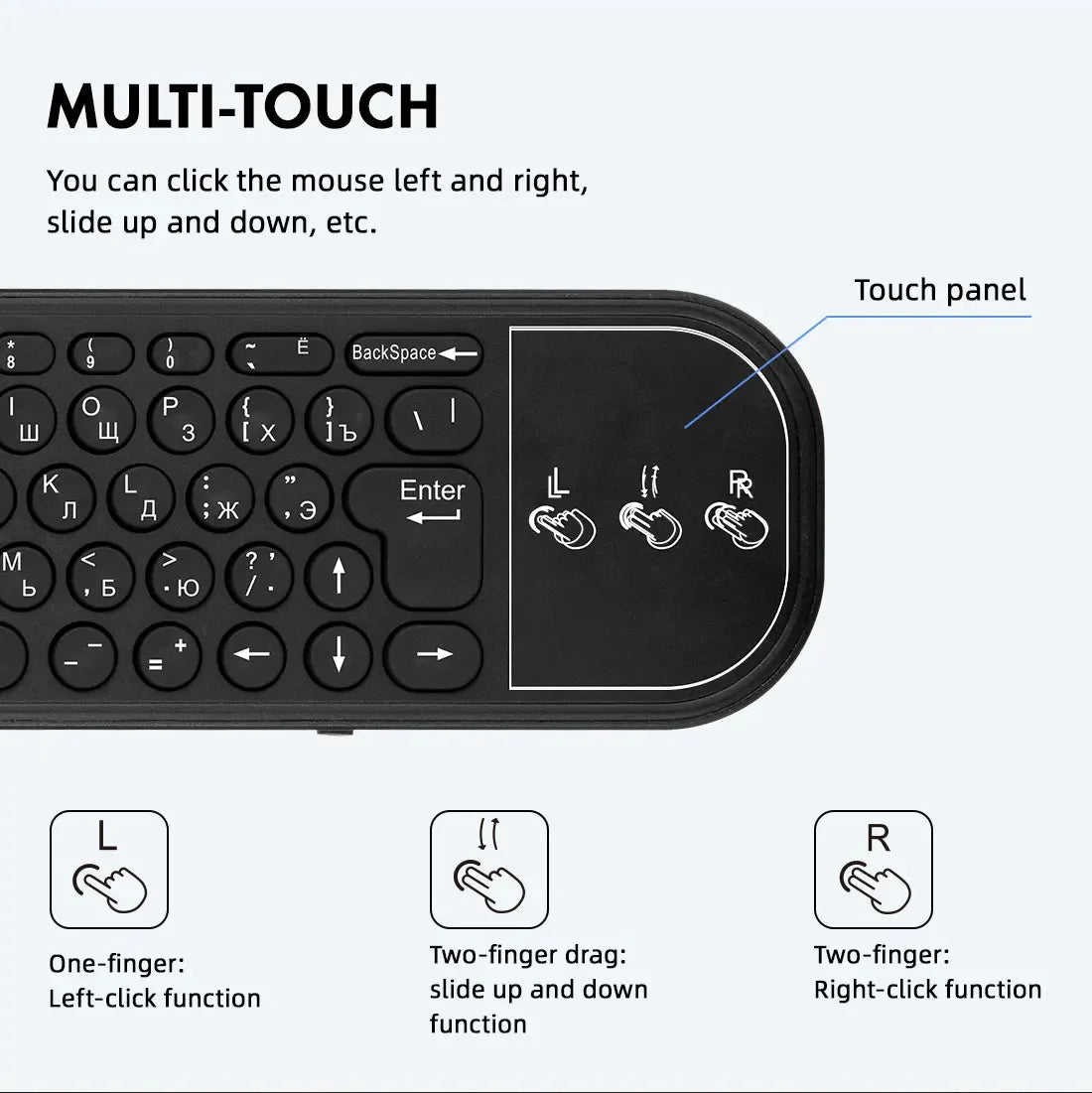 2.4G BT5.0 Dual Mode Air Mouse IR Learning New G60S Pro BT Wireless