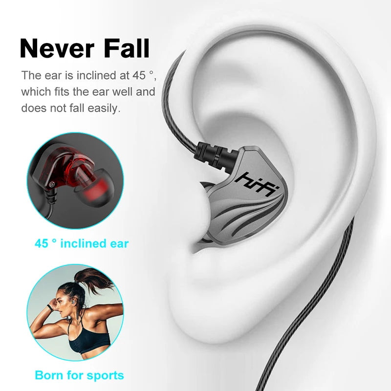 9D HIFI Heavy Bass Earphone 3.5MM AUX/Type-C Digital Chip 7.1 Surround